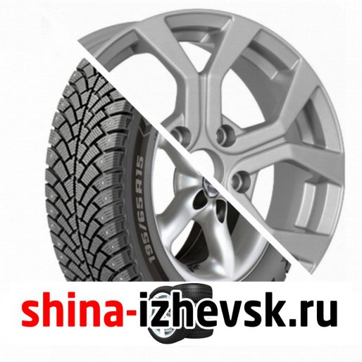 Колесо в сборе BF Goodrich G Force Stud 205/55 R16 Q 94 + NEO 657 6.5xR16 5×114.3 ET50 DIA66.1 Серебристый в Ижевске